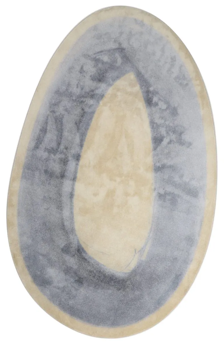 Mart Visser Brush Ovale 32 Petrol Grey Vloerkleed