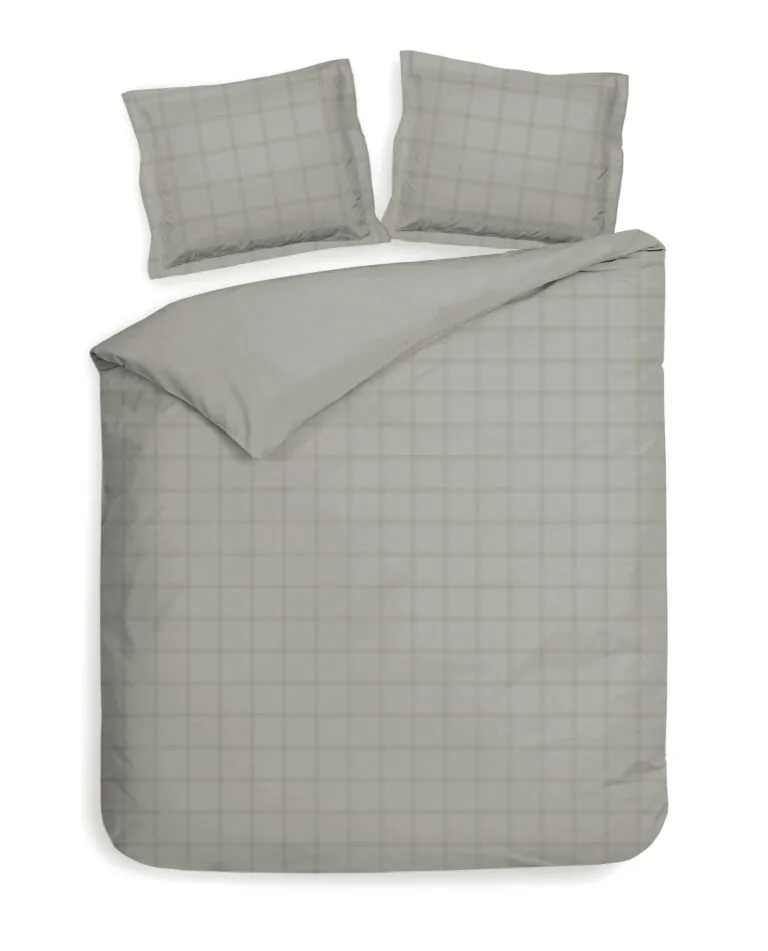Heckettlane Diamante Cloud Grey Dekbedovertrek | 140x200/220
