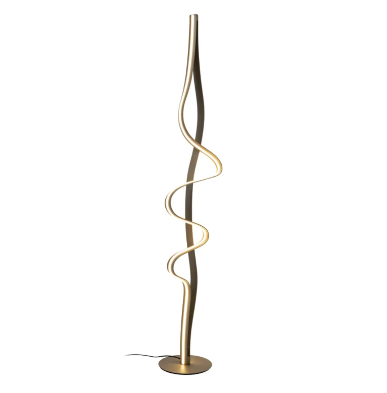 Lucide Lambada vloerlamp mat goud